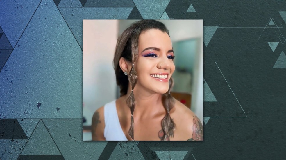 Juliana Soares, de 35 anos, vítima de espancamento por seu então namorado — Foto: Reprodução/Fantástico