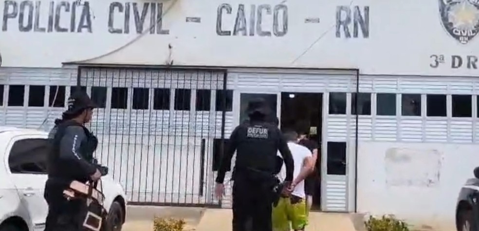 Presos em operação em Caicó — Foto: Divulgação/Polícia CIvil