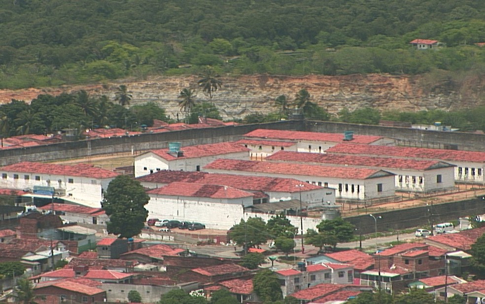 Penitenciária Flósculo da Nóbrega, o presídio do Roger, em João Pessoa — Foto: Reprodução / TV Cabo Branco