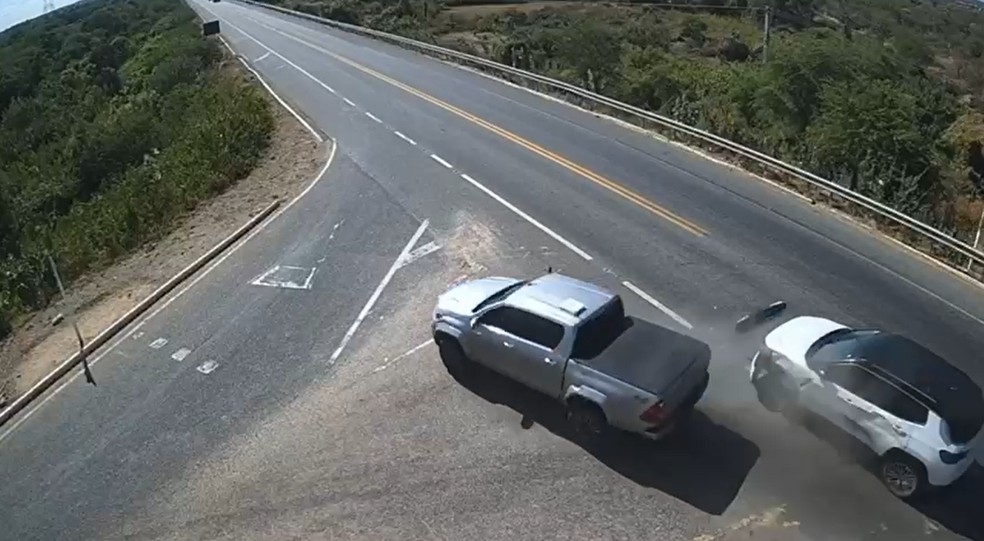 Acidente na entrada de Assú, no interior do Rio Grande do Norte — Foto: Divulgação/DMEUTRAN