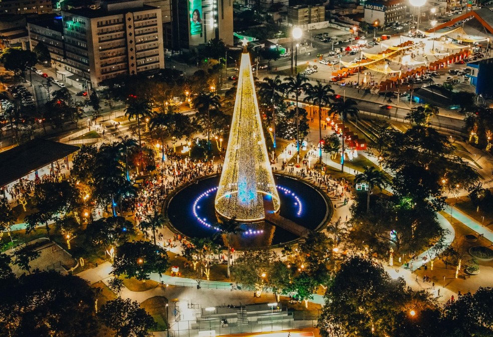 Natal Iluminado, em Campina Grande, acontece no fim do ano — Foto: Divulgação/PMCG