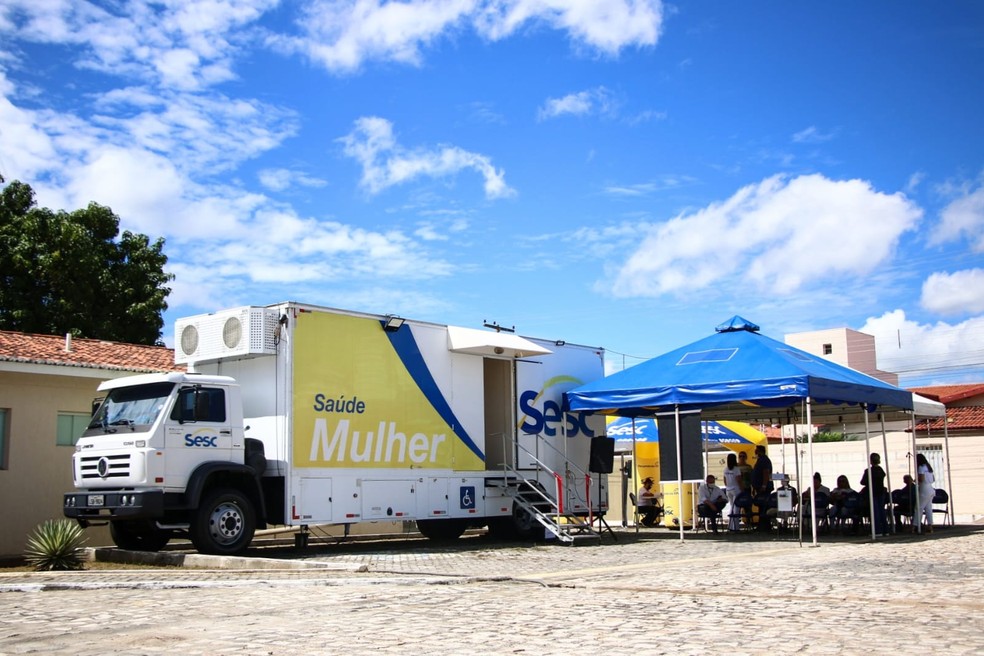 Unidade Móvel Sesc Saúde Mulher estará no Sesc Zona Norte, no bairro Potengi — Foto: Divulgação/Sesc RN
