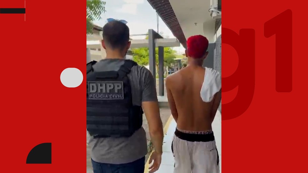 Suspeito de matar homem em quiosque no Busto de Tamandaré, em João Pessoa, é preso — Foto: Polícia Civil