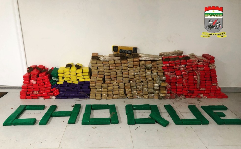 Polícia Militar apreende 375 kg de maconha em São Gonçalo do Amarante — Foto: Cedida/PM