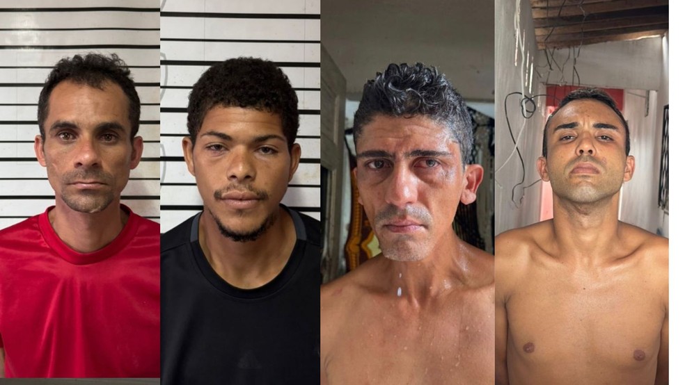 Quatro suspeitos são presos por sequestro de mulher após treino de corrida em Manaíra, em João Pessoa — Foto: Divulgação/Polícia Civil