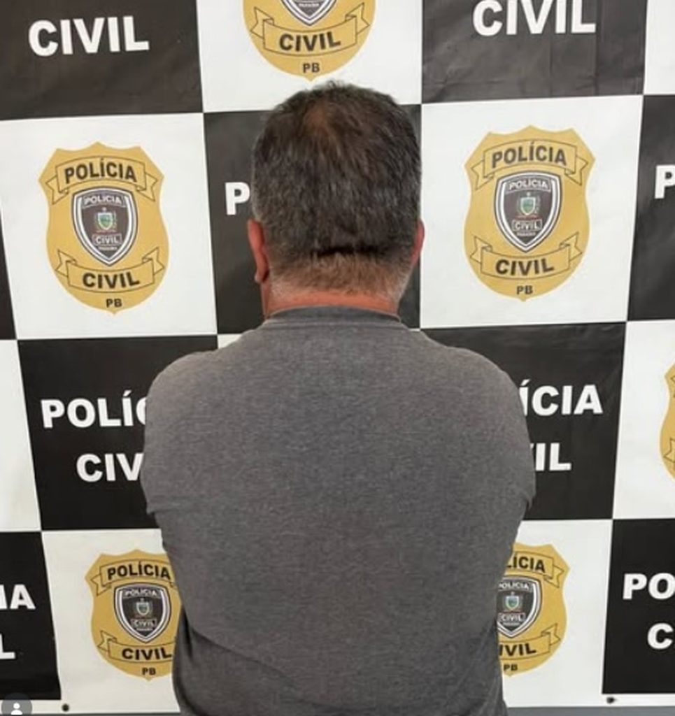 Homem preso em Solânea na tarde desta sexta-feira (17) — Foto: Divulgação/Polícia Civil
