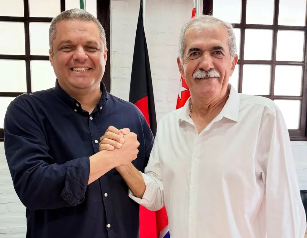 Edvaldo Neto ao lado de José Pereira. — Foto: (Reprodução / Redes sociais)