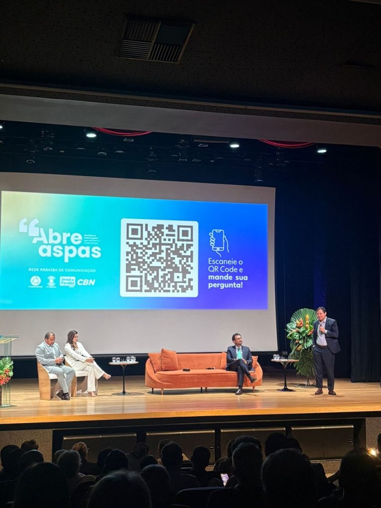 Evento 'Abre Aspas', da Rede Paraíba de Comunicação, abriu cobertura das Eleições 2026 — Foto: Guilherme Bezerra/CBN Paraíba