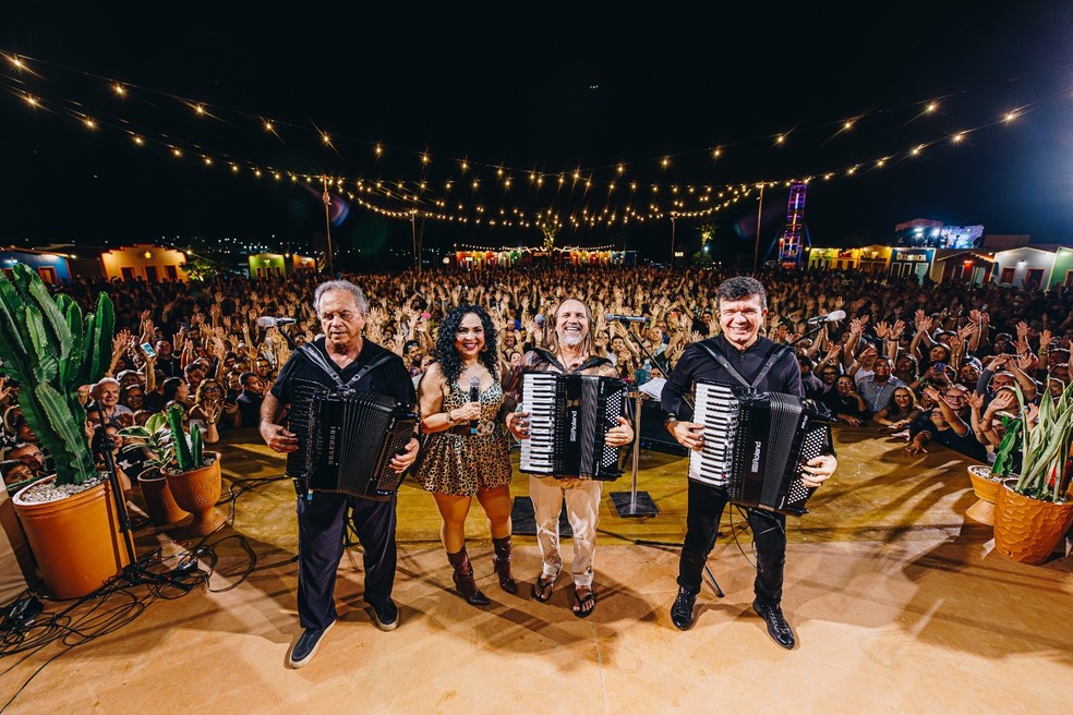 Dorgival Dantas promove o Derradeiro de Maio e recebe convidados como Flávio José, Waldonys e Eliane — Foto: Divulgação