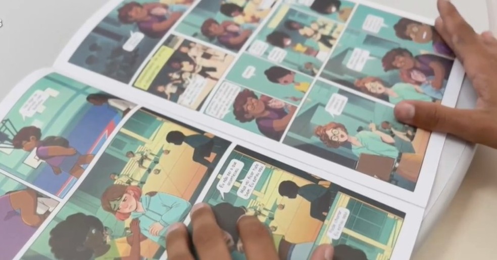 Revista em quadrinhos criada por estudantes do IFPB ajuda a identificar casos de abuso sexual infantil na PB — Foto: Reprodução/TV Paraíba