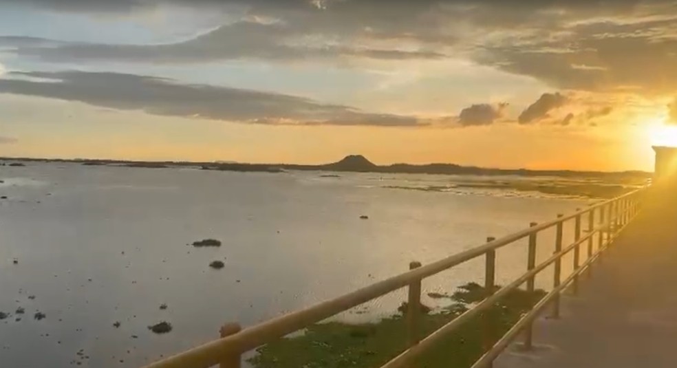 Barragem de Oiticica chegou à metade da capacidade total — Foto: Cedida