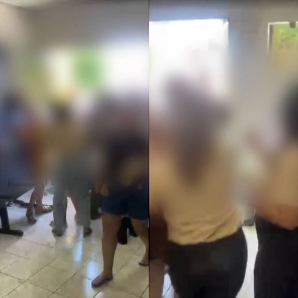 Confusão na Câmara de Vereadores de Rodolfo Fernandes, no RN — Foto: Divulgação