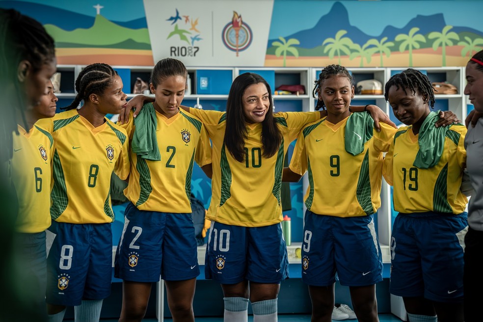 Alice Carvalho interpreta Marta em cinebiografia sobre a Rainha do Futebol — Foto: Laura Campanella