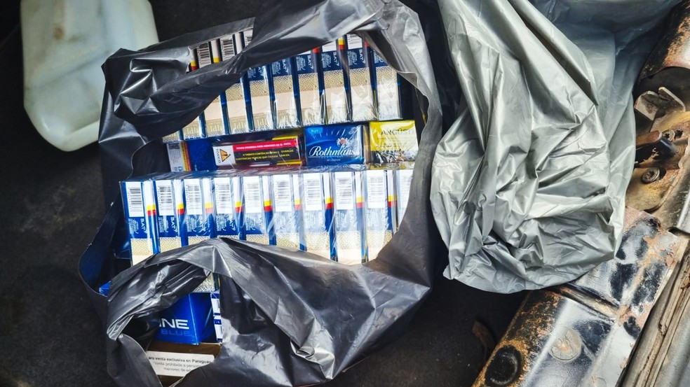 Ação contra contrabando de cigarros apreende 52 mil maços e cinco veículos em Natal — Foto: Polícia Federal/Divulgação