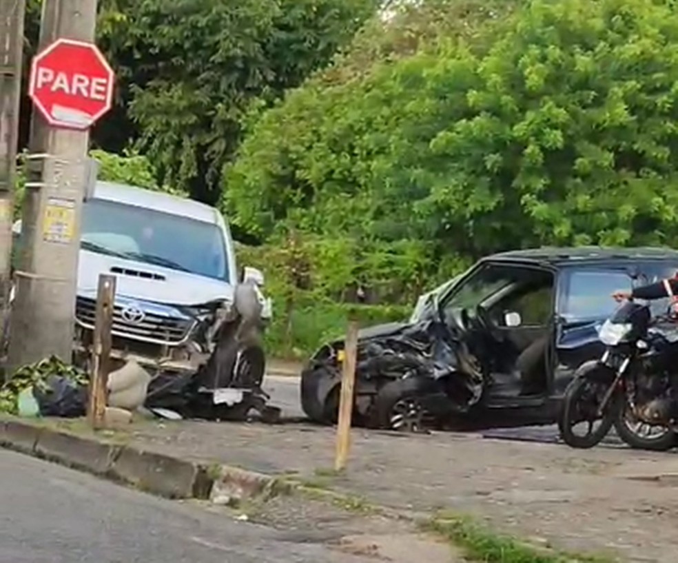 Acidente ocorreu no Muçumagro, na zona sul de João Pessoa — Foto: Reprodução/TV Cabo Branco