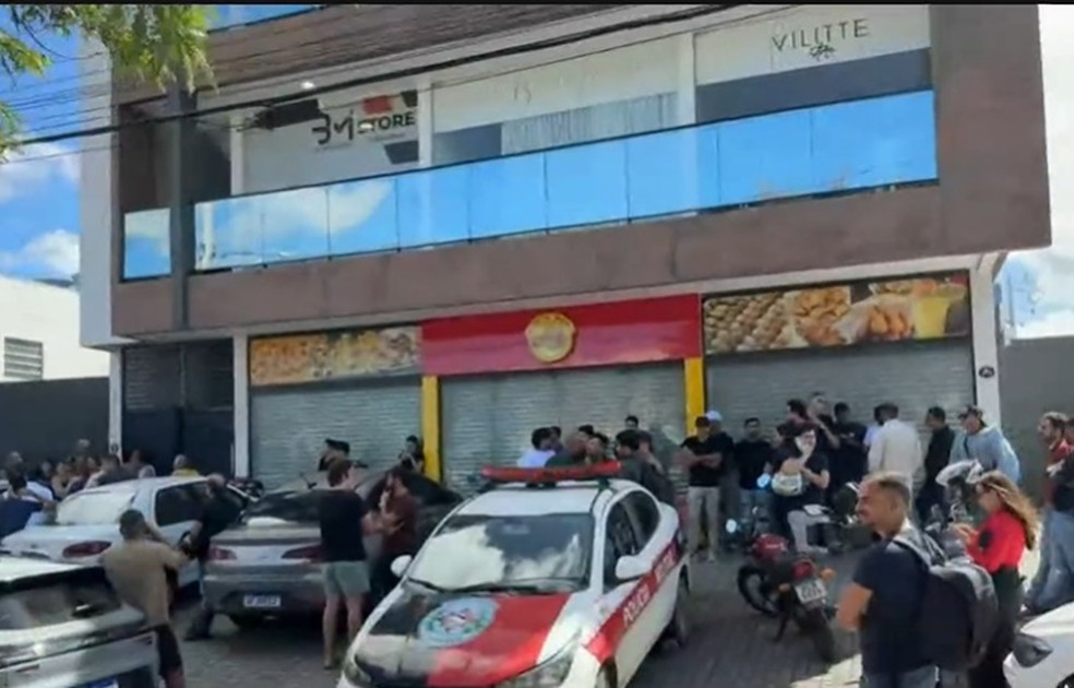 Homem foi morto durante tentativa de assalto — Foto: Flávio Fernandes/TV Cabo Branco