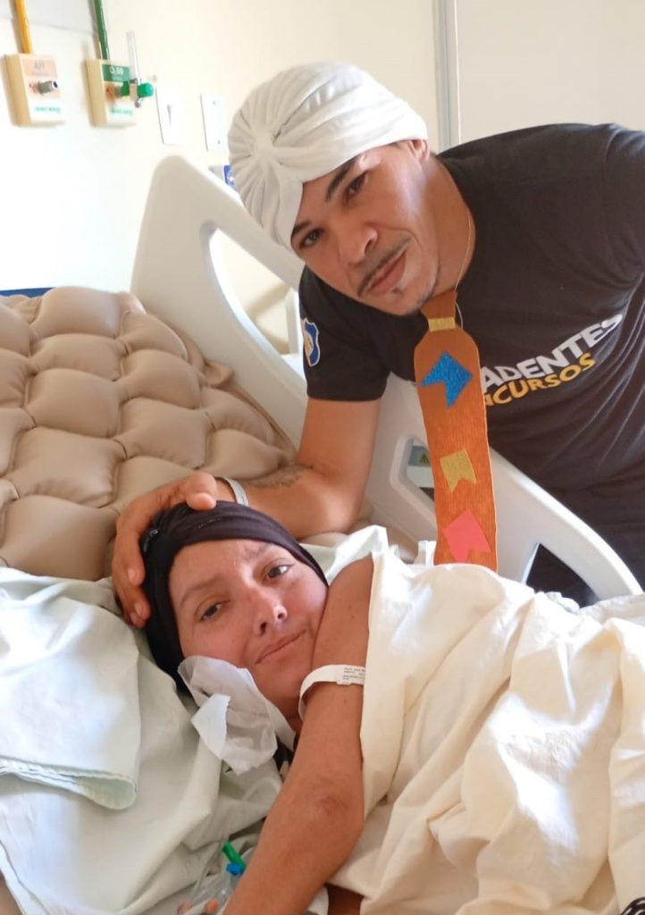 Paciente com câncer realiza sonho de casar dois dias antes de morrer, em João Pessoa — Foto: Divulgação/Hospital Napoleão Laureano