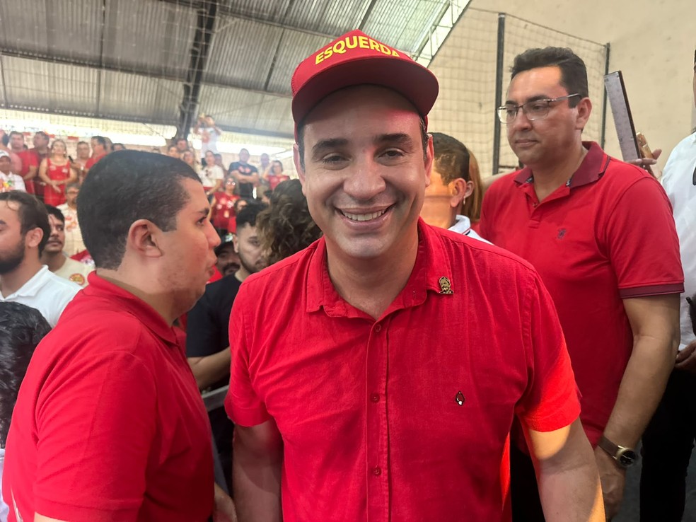 PT lança Cadu Xavier como candidato ao governo do Rio Grande do Norte — Foto: Pedro Trindade/Inter TV Cabugi