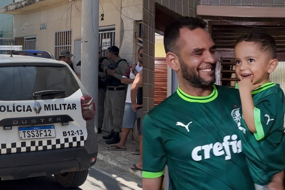 Pai e filho foram mortos em Areia Branca, no RN — Foto: Divulgação