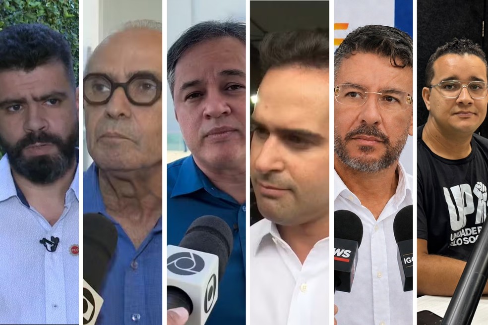 Veja agenda dos candidatos ao governo da Paraíba — Foto: Reprodução