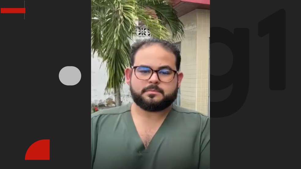 Médico agredido em UPA de Santa Rita — Foto: Reprodução TV Cabo Branco.