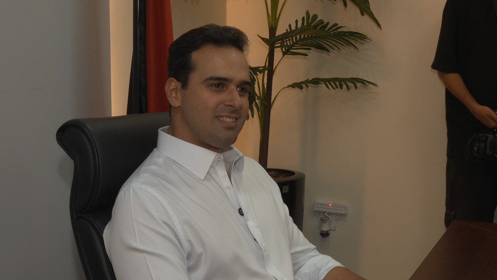 Lucas Ribeiro, governador e candidato à reeleição na Paraíba — Foto: TV Cabo Branco