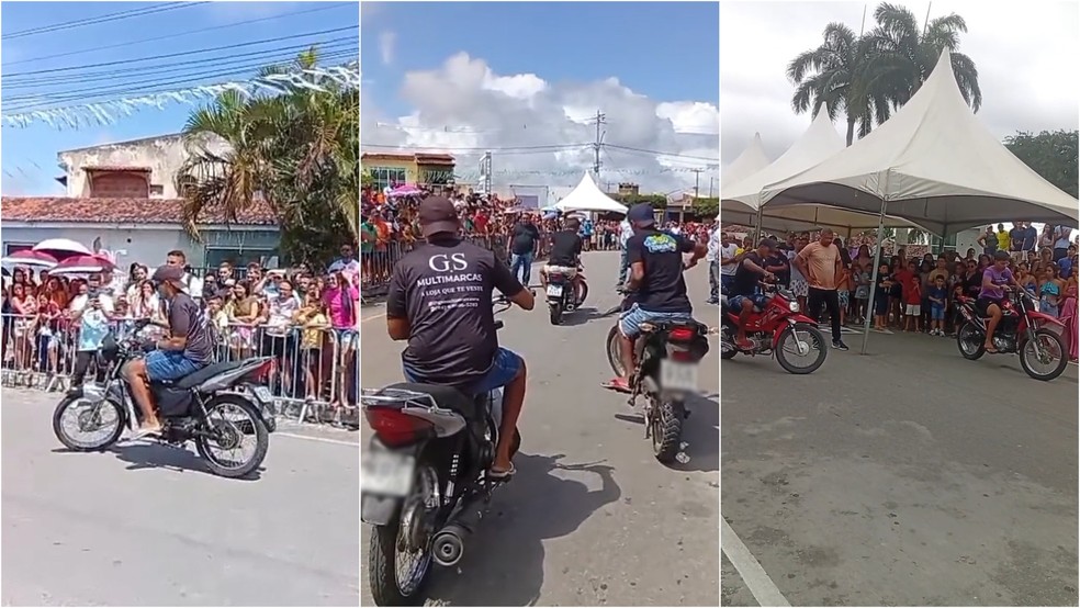 Corrida Moto Tartaruga, em Motanhas, Rio Grande do Norte — Foto: Adnildo Quaresma/Cedida