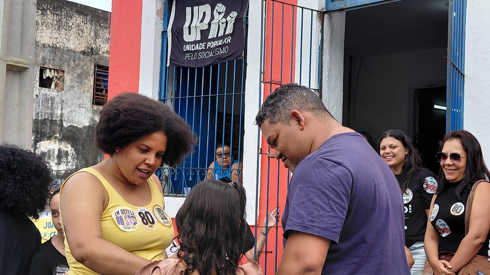 Samara Martis (UP) cumpriu agenda em João Pessoa — Foto: Antônio Vieira/TV Cabo Branco