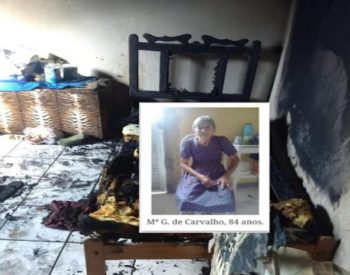 Mulher rezava e acendia vela todas as noites antes de ir para cama. Provável acidente ocorreu na madrugada desta quinta-feira (19) — Foto: Reprodução.