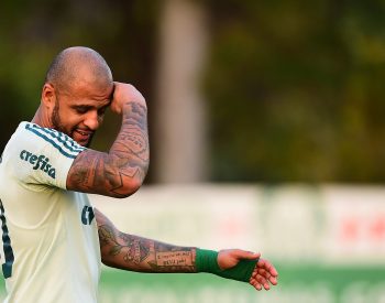 Experiente meio-campista Felipe Melo tem destino incerto no Palmeiras (Foto: Sergio Barzaghi/Gazeta Press)
