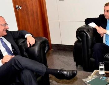 Geraldo Alckmin e José Agripino Maia se encontraram no Palácio dos Bandeirantes