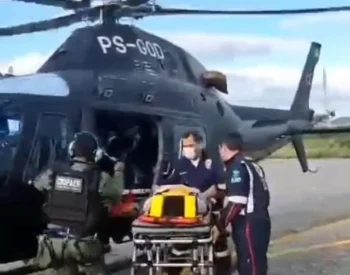 Menino de 11 anos cai de bicicleta e é transferido de helicóptero de Caicó para NatalMenino de 11 anos cai de bicicleta e é transferido de helicóptero de Caicó para Natal. Foto —©Reprodução.