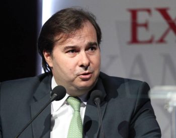 Presidente da Câmara dos Deputados, Rodrigo Maia (DEM) não pôde comparecer à palestra de Rogério Marinho (PSDB) em Natal. Foto - Felipe Rau / Estadão.