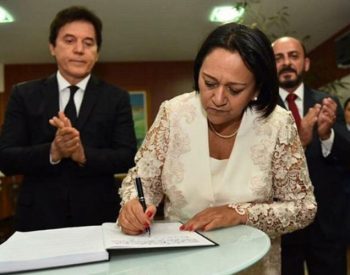 Fátima assina termo de posse à frente do RN. ( Foto: arquivo/web )