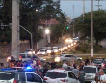 Caso aconteceu no fim da tarde na Avenida Ayrton Senna, em Natal — Foto: Redes Sociais.