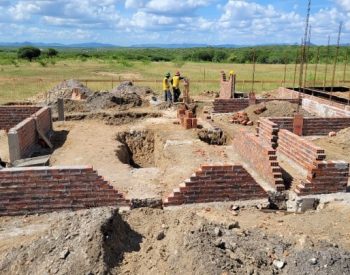 Início das obras do Abatedouro Público de Jardim do Seridó. Foto — Blog Seridó no AR.