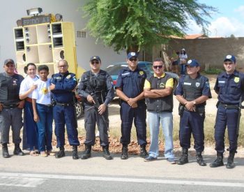 Guarda Municipal, Polícia Militar, Conselho Tutelar e Responsáveis pela organização do  Evento. Foto/Blog Seridó no Ar.
