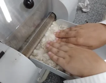 Filtro de proteção de máscara criada como novo elemento por pesquisadores da UFRN.  Foto —©Divulgação.