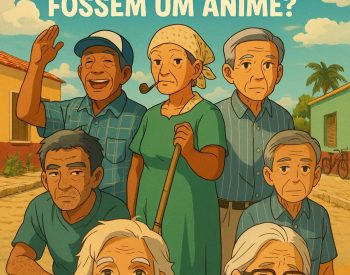 Gabriel Santos transforma fotos antigas de pessoas que fizeram parte da história e da cultura de Jardim do Seridó em ilustrações do Studio Ghibli, mantendo viva a memória da cidade. Foto — © Reprodução/ Rede Social.