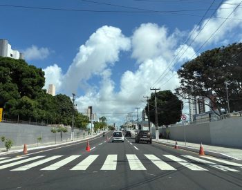 Novo trecho do binário começa a funcionar neste sábado (2) — Foto: Augusto César Gomes/g1