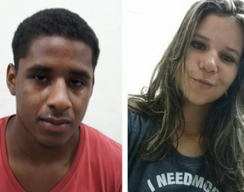 Acusado Felipe Pinto Cunha, de 19 anos e a vítima Anna Lívia Sales de Macedo, de 18 anos.