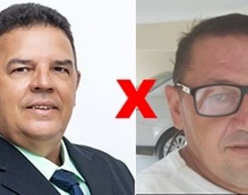 Vereador Alcides Azevedo Da Cunha-(PSD), e o coordendor de obras João Batista de Brito, 