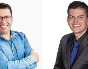 Diógenes Santiago secretário de administração e finanças de Acari e Douglas Medeiros, secretário de esportes e lazer e chefe de gabinete da prefeitura de Ouro Branco. ( Foto: Facebook )