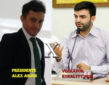 Presidente do Conselho Municipal da Juventude Alex Anjos e o Vereador Ronaltty Neri.