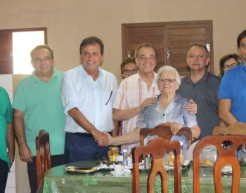 Carlos Eduardo começou a cumprir agenda ao lado de Agripino, Álvaro e Felipe Maia