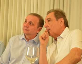 Antônio Jácome ao lado de José Agripino. ( Foto: José Aldenir/Agora Imagens )