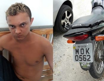 Cabecinha foi preso após perseguição policial. Foto divulgação da Polícia.