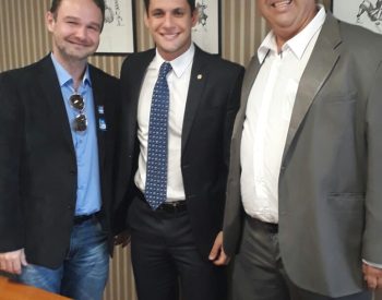 Prefeito Cássio Calvalcante-PMDB e o deputado Rafael Mota foto Liziane.