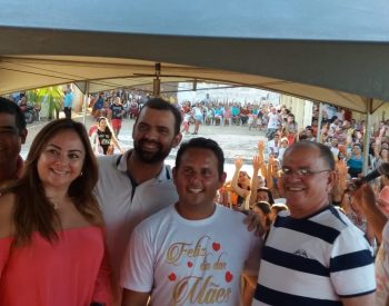 Karla Veruska e Edílio Lobo em Elói de Souza. ( Foto: Assessoria )