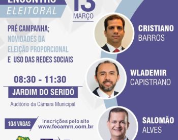 Evento abordará assuntos ligados a pré-campanha, eleição proporcional e uso das redes sociais — Foto: Divulgação